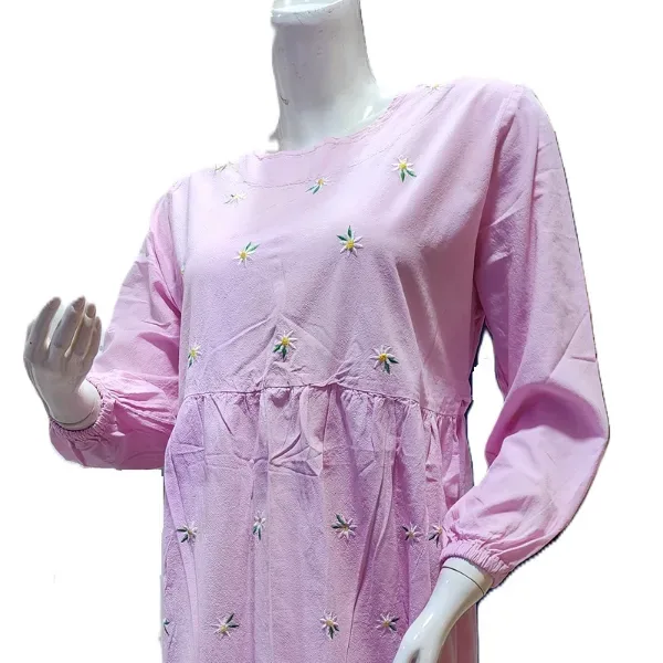پیراهن نخی گل بابونه